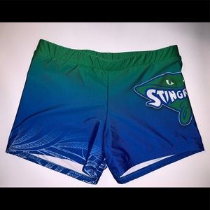 Stingray Allstars Blue and Green Spandex Shorts